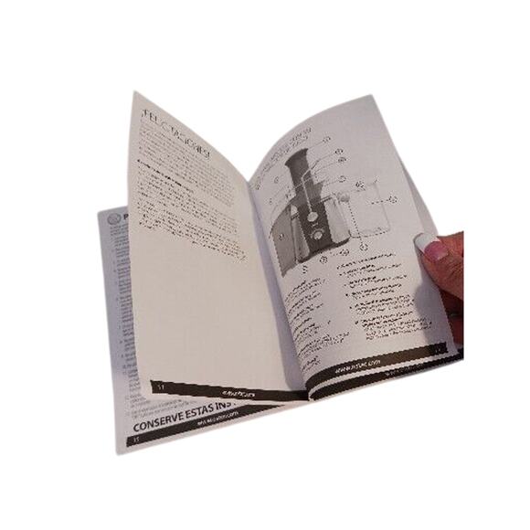 BOOKLET for Oster JusSimple 9000 SERIES Juice Extractor Instructions + Recipes - Picture 5 of 7